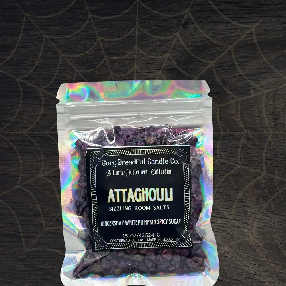 Attaghoul! Sizzling Room Salt Crystal Potpourri: Gingersnap White Pumpkin - Mini